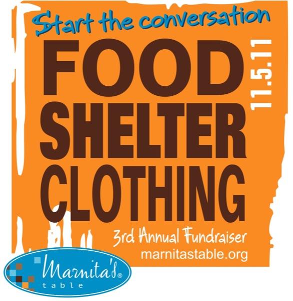Marnita's Table -- Food, Shelter, Clothing Event