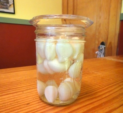 Even garlic can benefit from fermentation -- this batch took me about five minutes to prepare