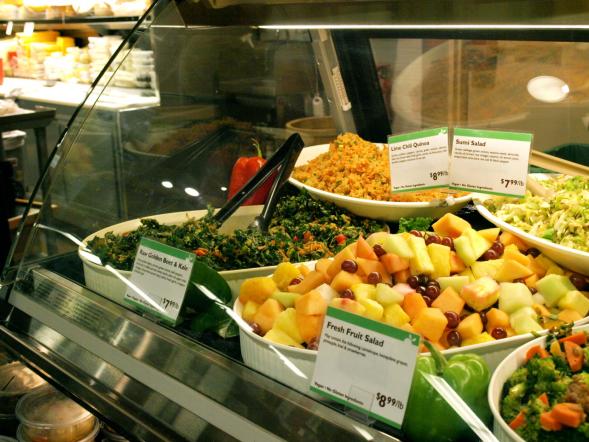 The deli case at the Linden Hills Co-op
