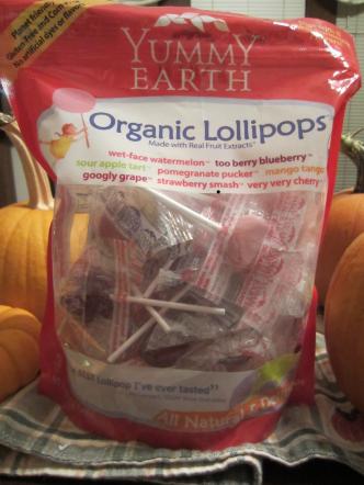 Yummy Earth organic lollipops