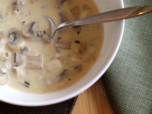 Mushroom and Wild Rice Soup (Recipe Below)